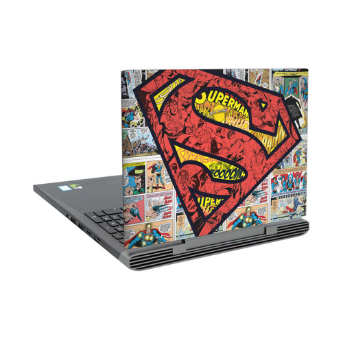 Superman DC Comics Logos And Comic Book Oversized Vinyl Sticker Skin Decal Cover for Dell Inspiron 15 7000 P65F