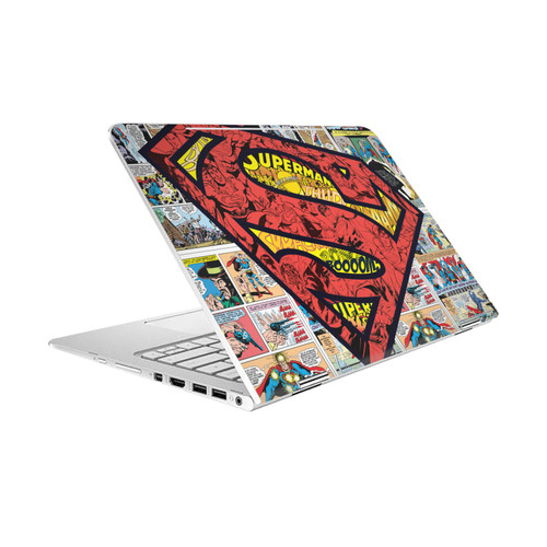 Superman DC Comics Logos And Comic Book Oversized Vinyl Sticker Skin Decal Cover for HP Spectre Pro X360 G2