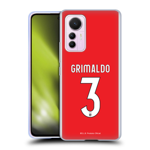 S.L. Benfica 2021/22 Players Home Kit Álex Grimaldo Soft Gel Case for Xiaomi 12 Lite