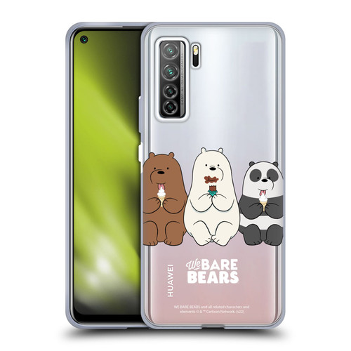 We Bare Bears Character Art Group 2 Soft Gel Case for Huawei Nova 7 SE/P40 Lite 5G