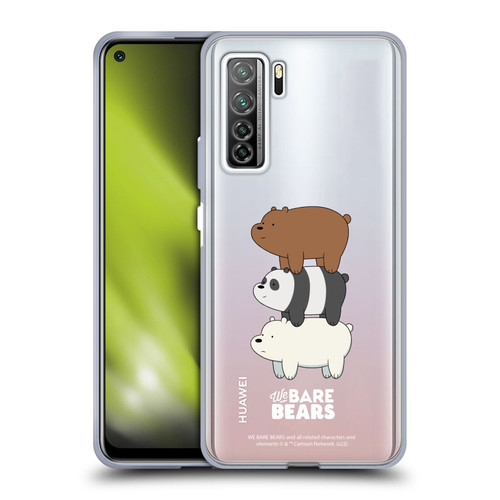 We Bare Bears Character Art Group 3 Soft Gel Case for Huawei Nova 7 SE/P40 Lite 5G