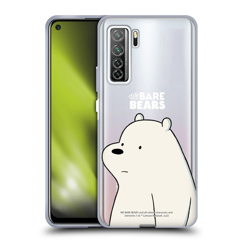 We Bare Bears Character Art Ice Bear Soft Gel Case for Huawei Nova 7 SE/P40 Lite 5G