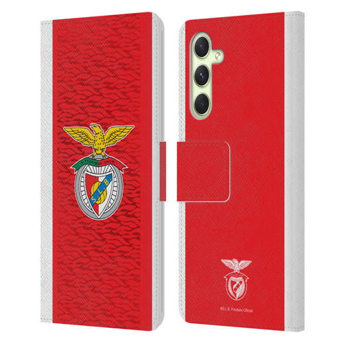 S.L. Benfica 2021/22 Crest Kit Home Leather Book Wallet Case Cover For Samsung Galaxy A54 5G