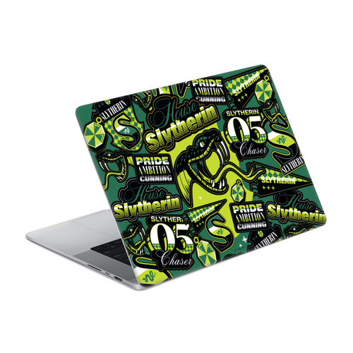 Harry Potter Graphics Slytherin Pattern Vinyl Sticker Skin Decal Cover for Apple MacBook Pro 16" A2485