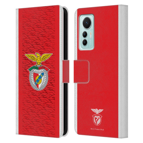 S.L. Benfica 2021/22 Crest Kit Home Leather Book Wallet Case Cover For Xiaomi 12 Lite
