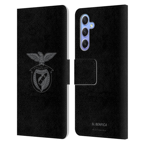 S.L. Benfica 2021/22 Crest Black Leather Book Wallet Case Cover For Samsung Galaxy A34 5G