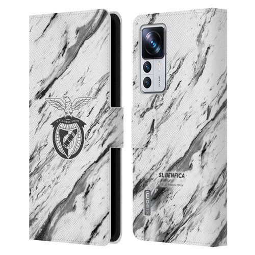 S.L. Benfica 2021/22 Crest Marble Leather Book Wallet Case Cover For Xiaomi 12T Pro