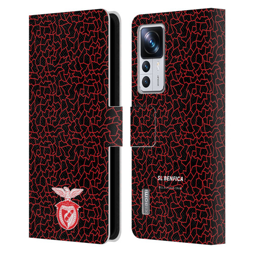 S.L. Benfica 2021/22 Crest Mosaic Pattern Leather Book Wallet Case Cover For Xiaomi 12T Pro