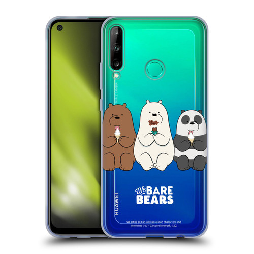 We Bare Bears Character Art Group 2 Soft Gel Case for Huawei P40 lite E