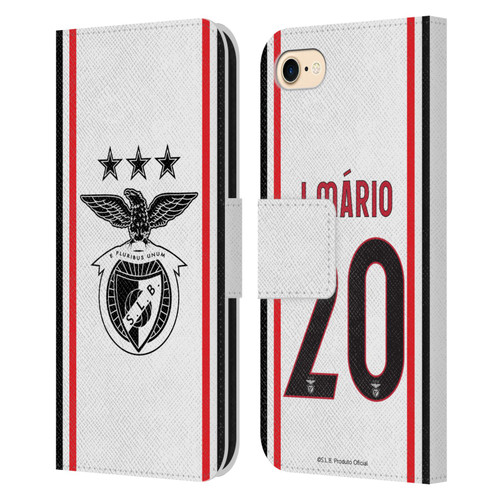S.L. Benfica 2021/22 Players Away Kit João Mário Leather Book Wallet Case Cover For Apple iPhone 7 / 8 / SE 2020 & 2022