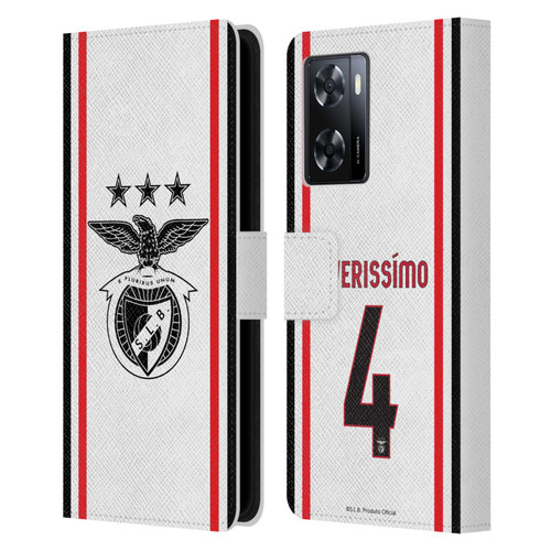 S.L. Benfica 2021/22 Players Away Kit Lucas Veríssimo Leather Book Wallet Case Cover For OPPO A57s