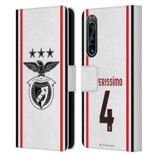 S.L. Benfica 2021/22 Players Away Kit Lucas Veríssimo Leather Book Wallet Case Cover For Sony Xperia 5 IV