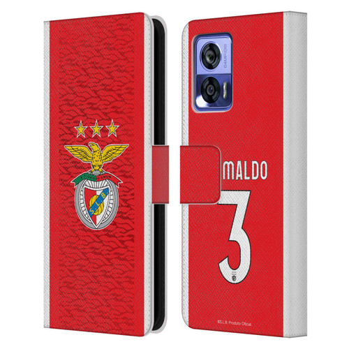 S.L. Benfica 2021/22 Players Home Kit Álex Grimaldo Leather Book Wallet Case Cover For Motorola Edge 30 Neo 5G