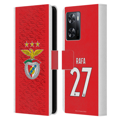 S.L. Benfica 2021/22 Players Home Kit Rafa Silva Leather Book Wallet Case Cover For OPPO A57s