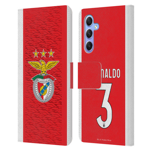 S.L. Benfica 2021/22 Players Home Kit Álex Grimaldo Leather Book Wallet Case Cover For Samsung Galaxy A34 5G