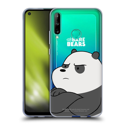 We Bare Bears Character Art Panda Soft Gel Case for Huawei P40 lite E