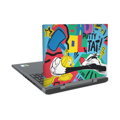 Looney Tunes Graphics and Characters Tweety And Sylvester Vinyl Sticker Skin Decal Cover for Dell Inspiron 15 7000 P65F