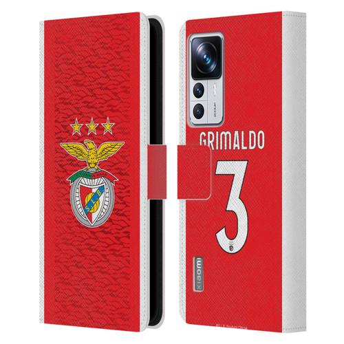 S.L. Benfica 2021/22 Players Home Kit Álex Grimaldo Leather Book Wallet Case Cover For Xiaomi 12T Pro