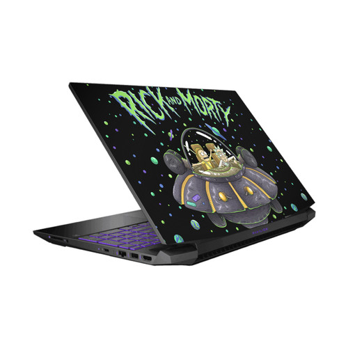 Rick And Morty Graphics The Space Cruiser Vinyl Sticker Skin Decal Cover for HP Pavilion 15.6" 15-dk0047TX