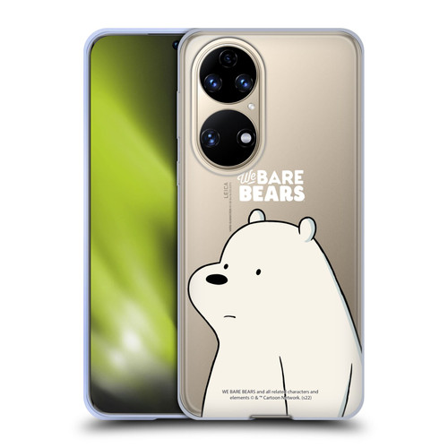 We Bare Bears Character Art Ice Bear Soft Gel Case for Huawei P50