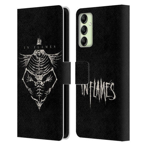 In Flames Metal Grunge Jesterhead Bones Leather Book Wallet Case Cover For Samsung Galaxy A14 5G