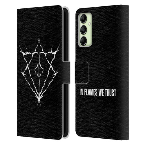 In Flames Metal Grunge Jesterhead Logo Leather Book Wallet Case Cover For Samsung Galaxy A14 5G