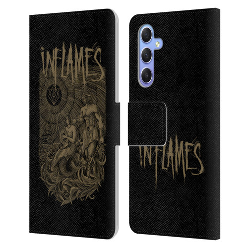 In Flames Metal Grunge Adventures Leather Book Wallet Case Cover For Samsung Galaxy A34 5G