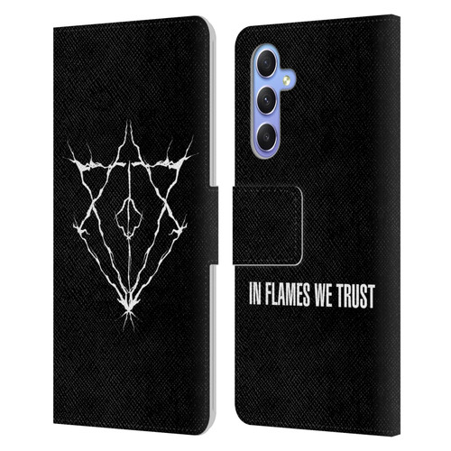 In Flames Metal Grunge Jesterhead Logo Leather Book Wallet Case Cover For Samsung Galaxy A34 5G