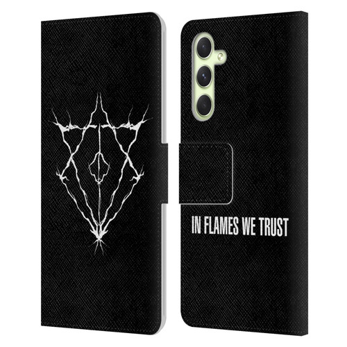 In Flames Metal Grunge Jesterhead Logo Leather Book Wallet Case Cover For Samsung Galaxy A54 5G