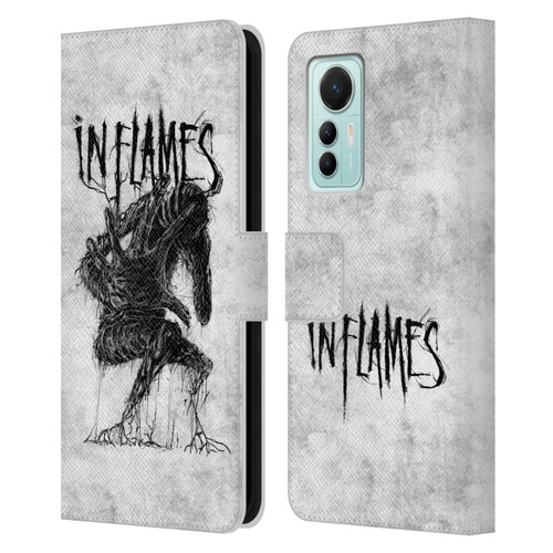 In Flames Metal Grunge Big Creature Leather Book Wallet Case Cover For Xiaomi 12 Lite