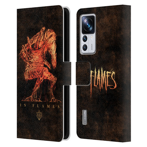 In Flames Metal Grunge Creature Leather Book Wallet Case Cover For Xiaomi 12T Pro