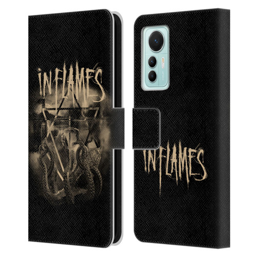 In Flames Metal Grunge Octoflames Leather Book Wallet Case Cover For Xiaomi 12 Lite