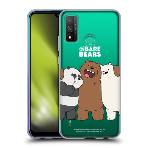 We Bare Bears Character Art Group 1 Soft Gel Case for Huawei P Smart (2020)