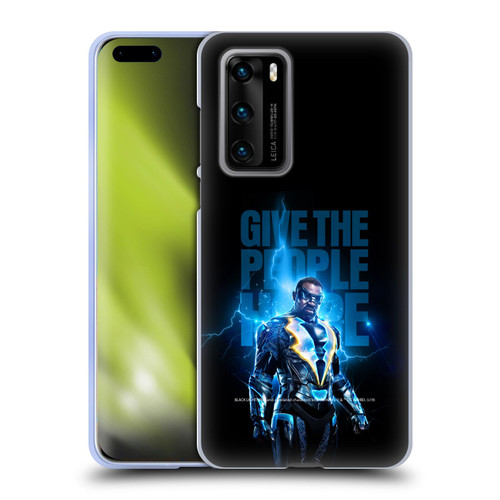 Black Lightning Key Art Give The People Hope Soft Gel Case for Huawei P40 5G