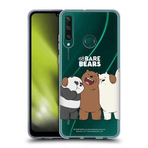 We Bare Bears Character Art Group 1 Soft Gel Case for Huawei Y6p