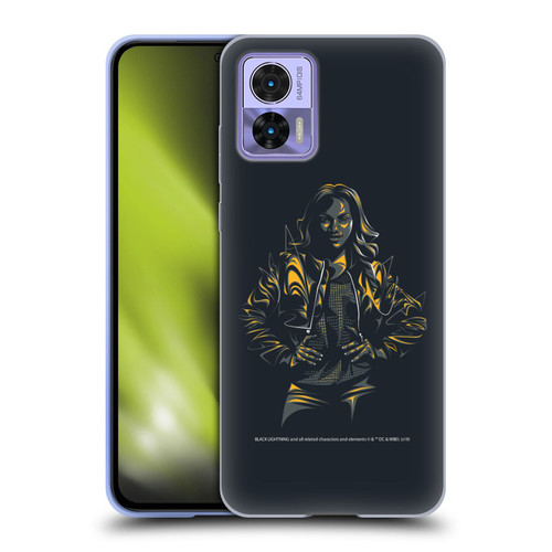 Black Lightning Key Art Jennifer Pierce Soft Gel Case for Motorola Edge 30 Neo 5G
