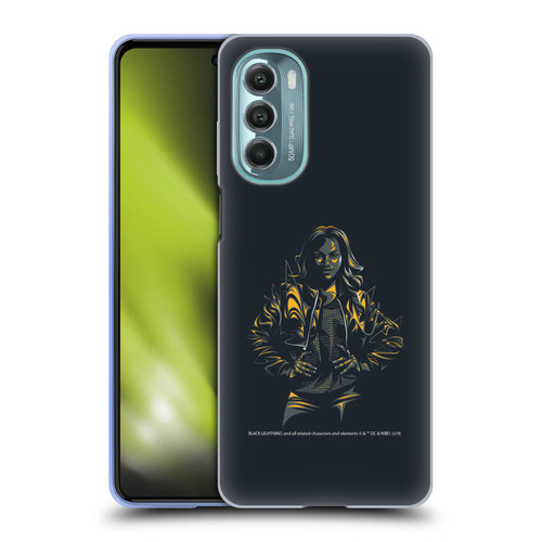 Black Lightning Key Art Jennifer Pierce Soft Gel Case for Motorola Moto G Stylus 5G (2022)