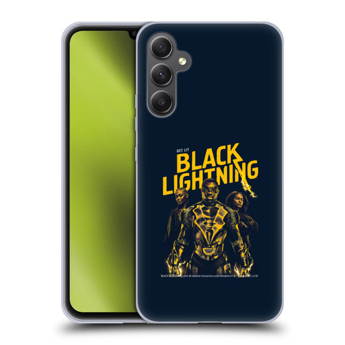 Black Lightning Key Art Get Lit Soft Gel Case for Samsung Galaxy A34 5G