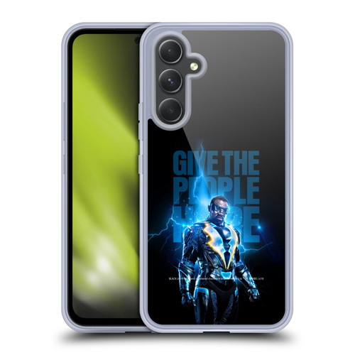 Black Lightning Key Art Give The People Hope Soft Gel Case for Samsung Galaxy A54 5G