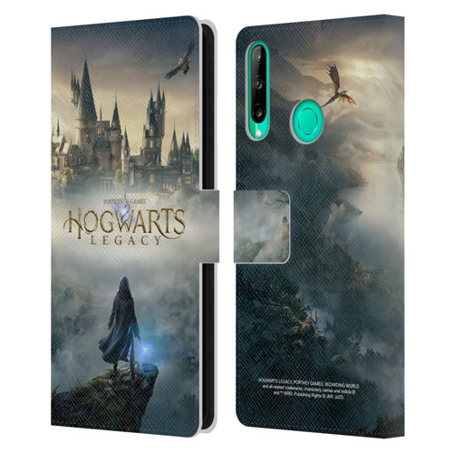 Hogwarts Legacy Graphics Key Art Leather Book Wallet Case Cover For Huawei P40 lite E