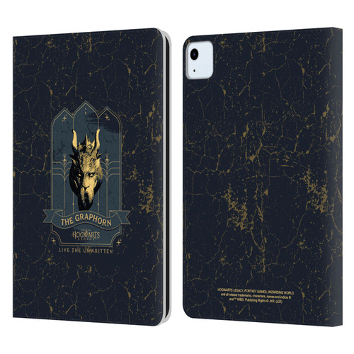 Hogwarts Legacy Graphics The Graphorn Leather Book Wallet Case Cover For Apple iPad Air 2020 / 2022