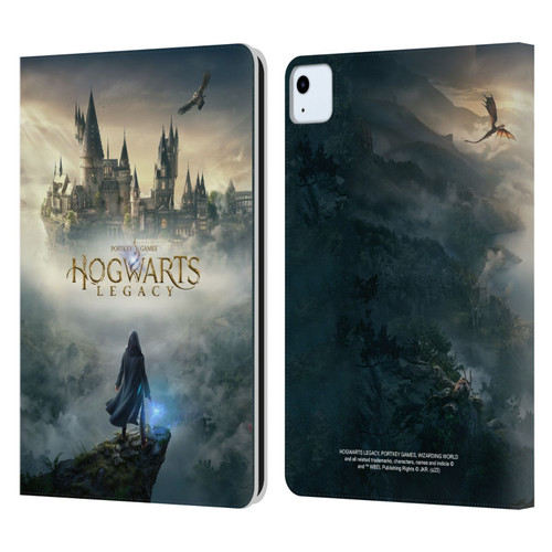 Hogwarts Legacy Graphics Key Art Leather Book Wallet Case Cover For Apple iPad Air 2020 / 2022