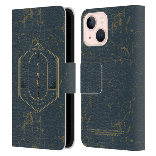 Hogwarts Legacy Graphics Live The Unwritten Leather Book Wallet Case Cover For Apple iPhone 13 Mini