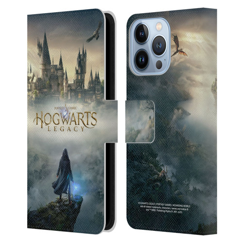 Hogwarts Legacy Graphics Key Art Leather Book Wallet Case Cover For Apple iPhone 13 Pro