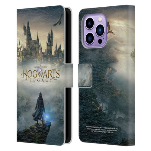 Hogwarts Legacy Graphics Key Art Leather Book Wallet Case Cover For Apple iPhone 14 Pro Max