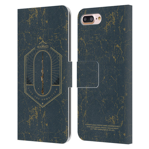 Hogwarts Legacy Graphics Live The Unwritten Leather Book Wallet Case Cover For Apple iPhone 7 Plus / iPhone 8 Plus