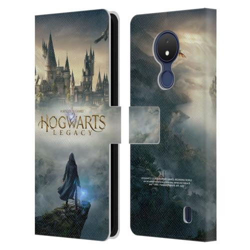 Hogwarts Legacy Graphics Key Art Leather Book Wallet Case Cover For Nokia C21