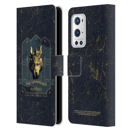 Hogwarts Legacy Graphics The Graphorn Leather Book Wallet Case Cover For OnePlus 9 Pro