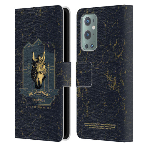 Hogwarts Legacy Graphics The Graphorn Leather Book Wallet Case Cover For OnePlus 9