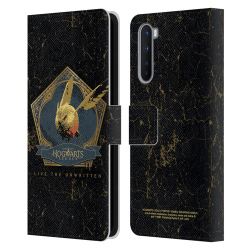 Hogwarts Legacy Graphics Golden Snidget Leather Book Wallet Case Cover For OnePlus Nord 5G